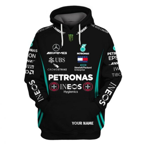 Mercedes Unisex 3D Custom Name Hoodies Racing Team V04 - 3 XL