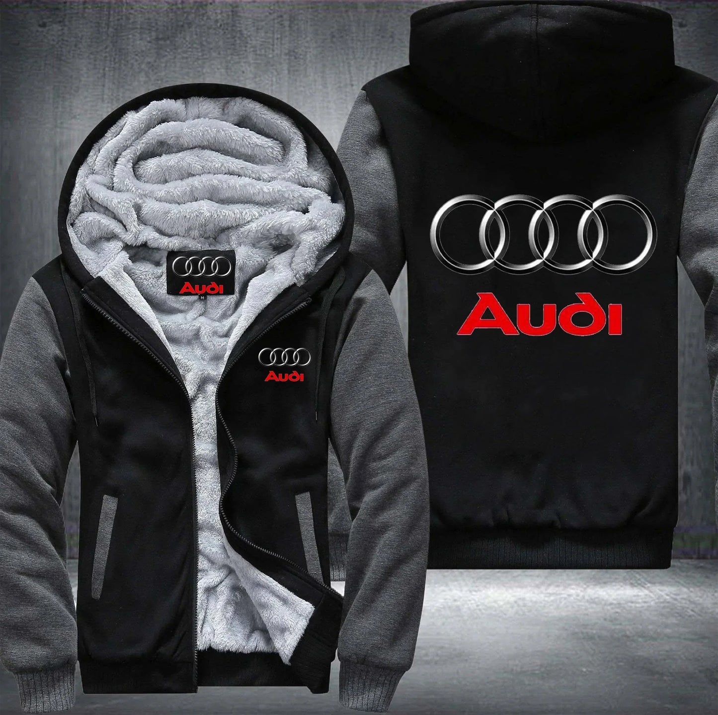 Audi Jacken Audi Fleece Kapuzenpullover V59 - XS / Schwarz