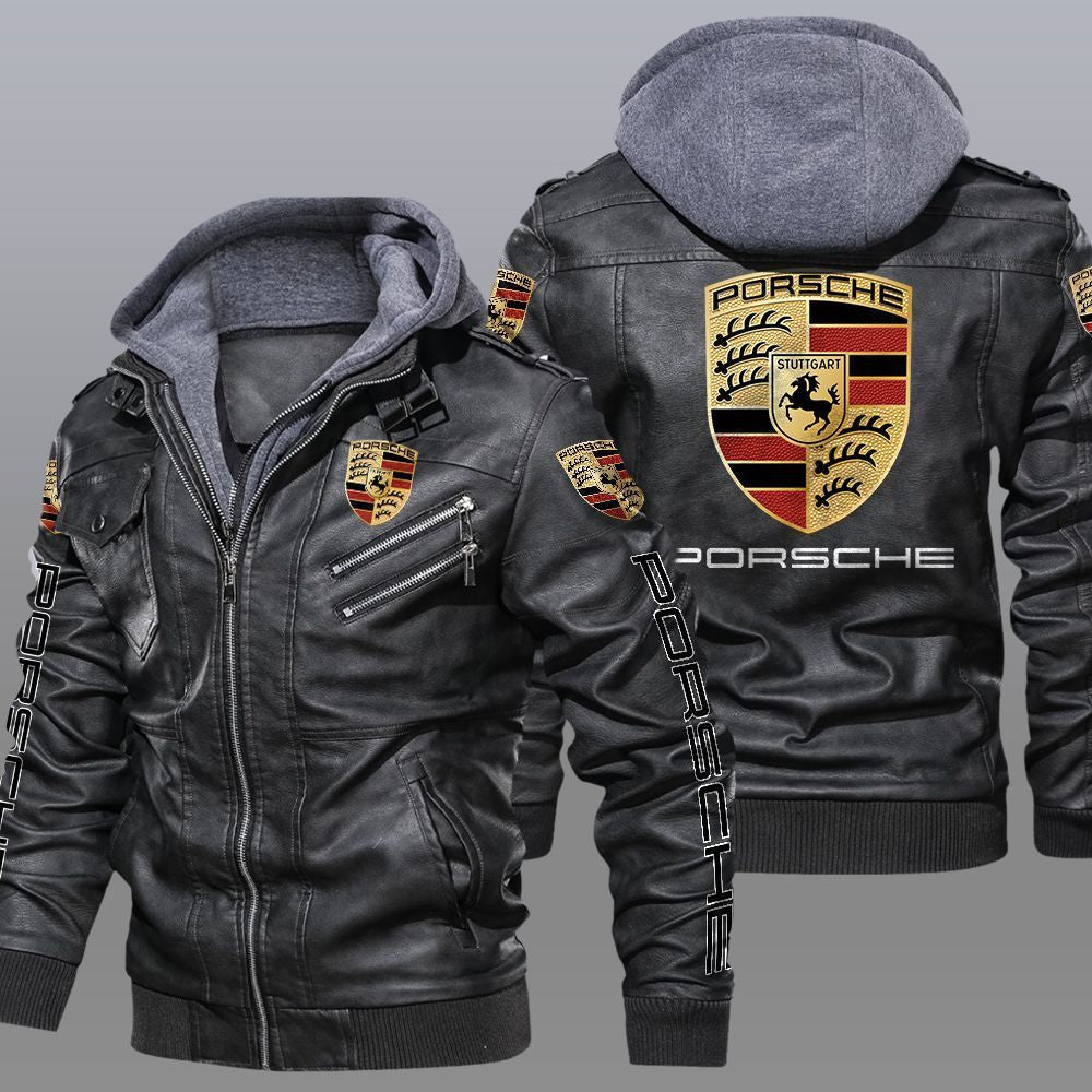 Veste Porsche Veste en cuir Porsche Racing V50 - XS / Noir