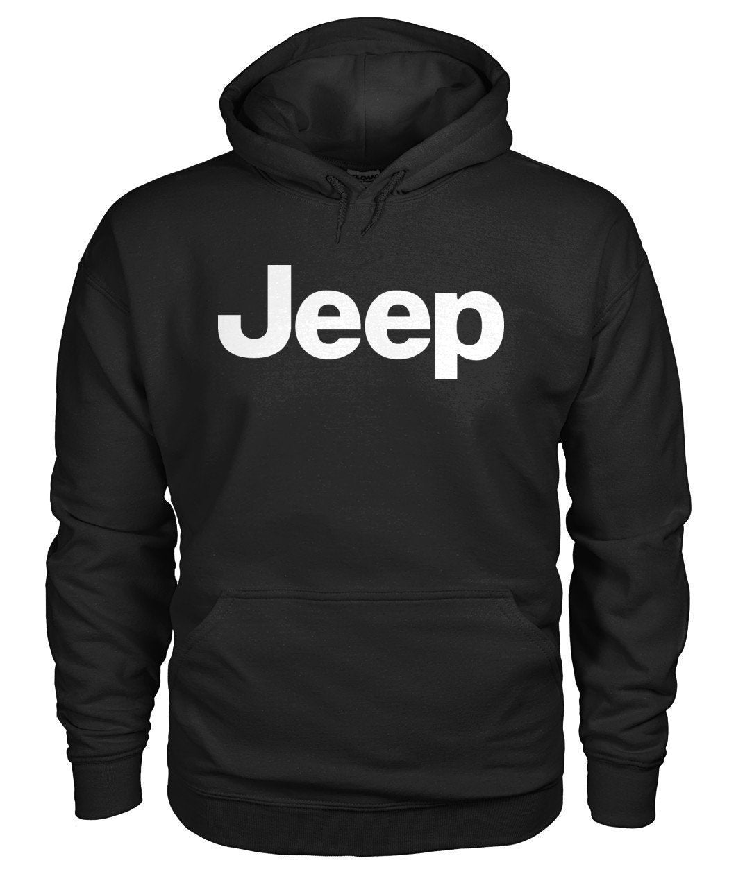 Jeep Gildan Pullover Sweatshirt Hoodie - Black / S