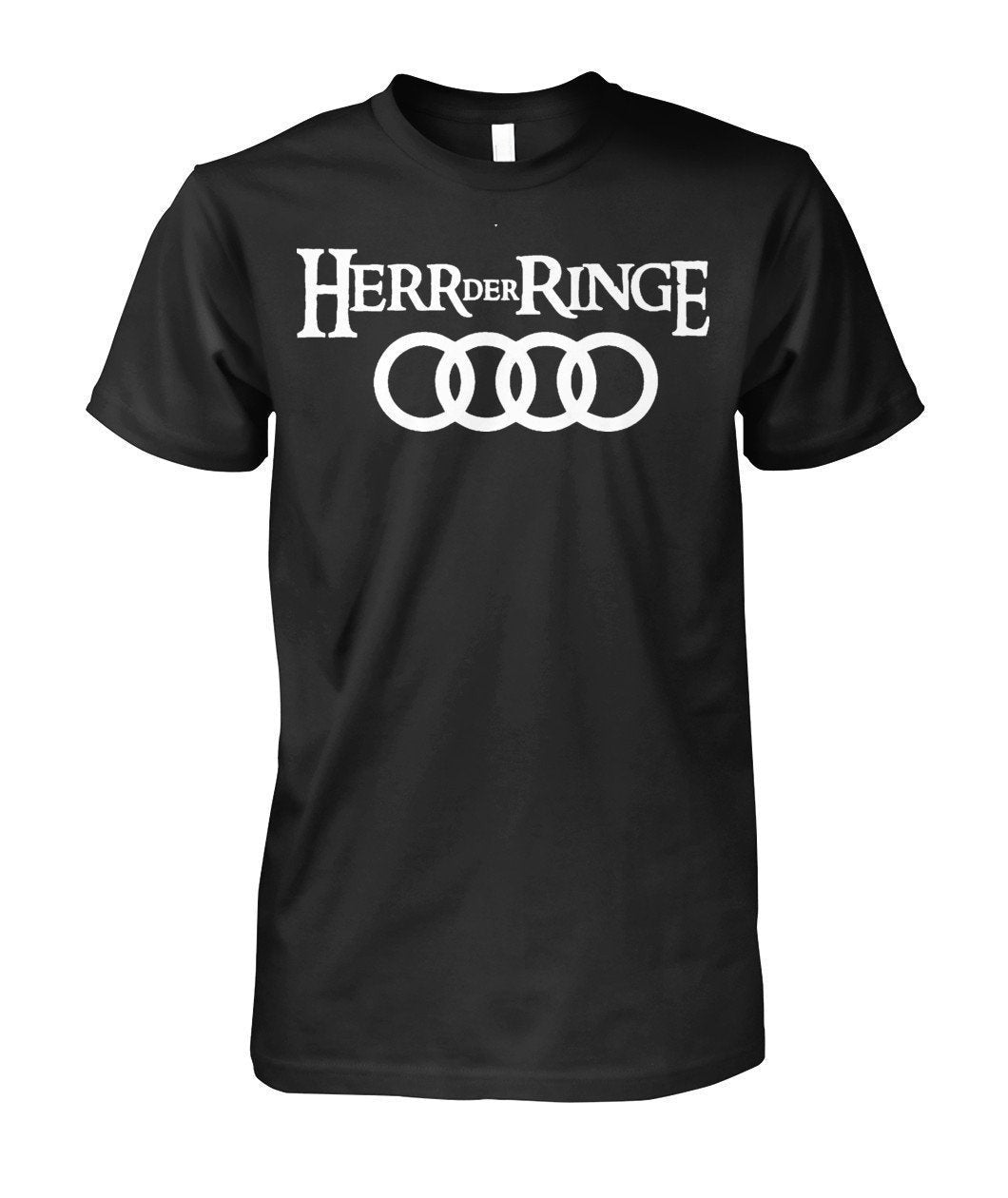 Herr Der Ringe Audi Unisex Baumwoll-T-Shirt - Schwarz / S