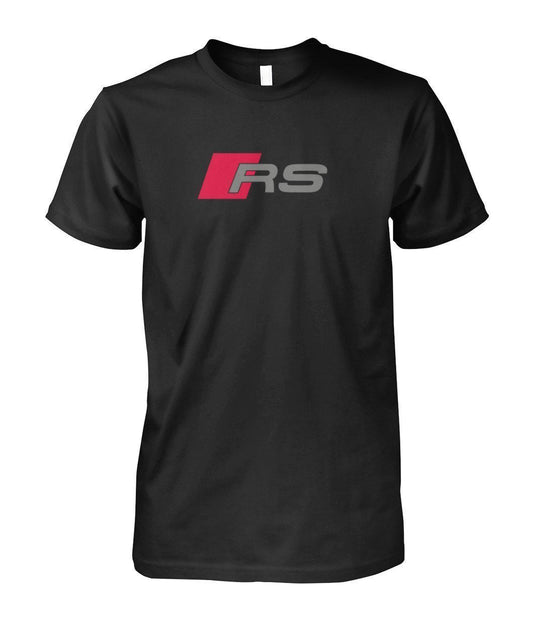 AUDI RS Unisex Cotton T SHIRT - Black / S