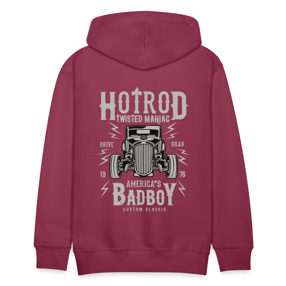 Twisted Hotrod Men’s Premium Hoodie - bordeaux