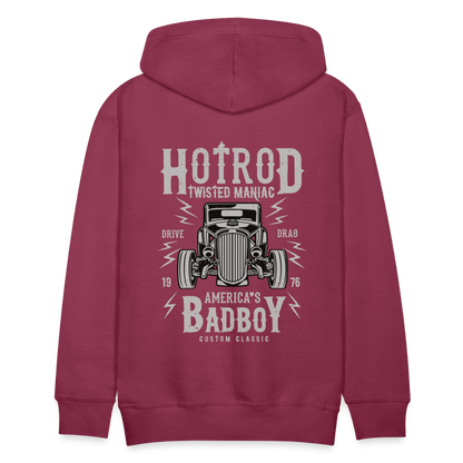 Twisted Hotrod Men’s Premium Hoodie - bordeaux