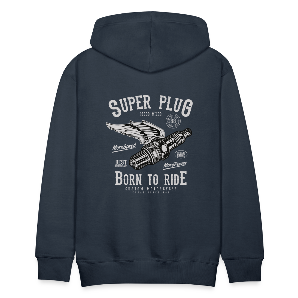 Super Plug Men’s Premium Hoodie - navy