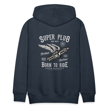 Super Plug Men’s Premium Hoodie - navy