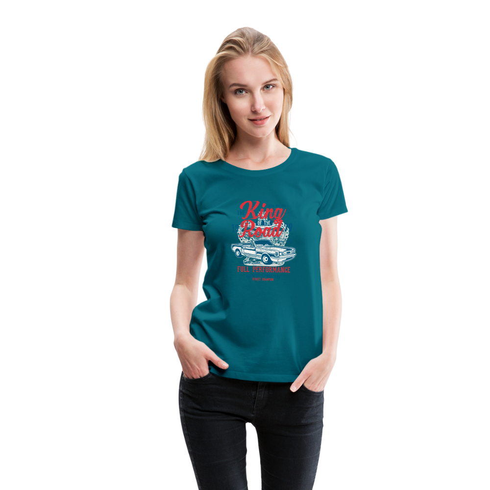 King of the road Women’s Premium T-Shirt - diva blue