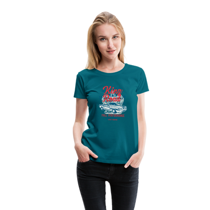 King of the road Women’s Premium T-Shirt - diva blue