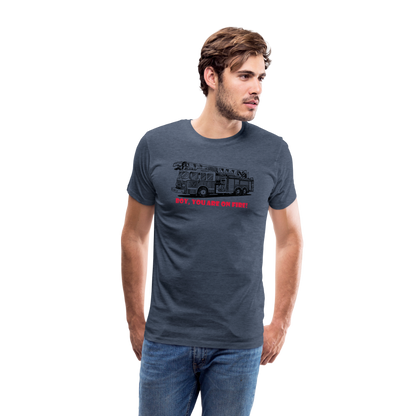 firetruck Men’s Premium T-Shirt - heather blue