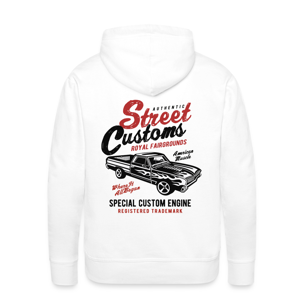 Street Custom Men’s Premium Hoodie - white