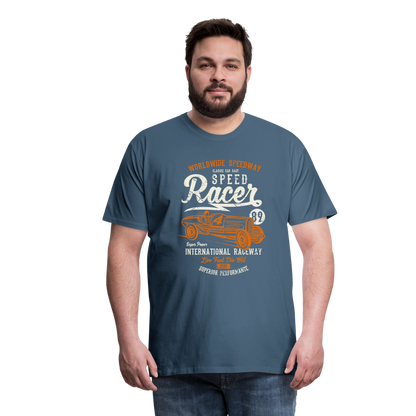 Speed Racer Men’s Premium T-Shirt - steel blue