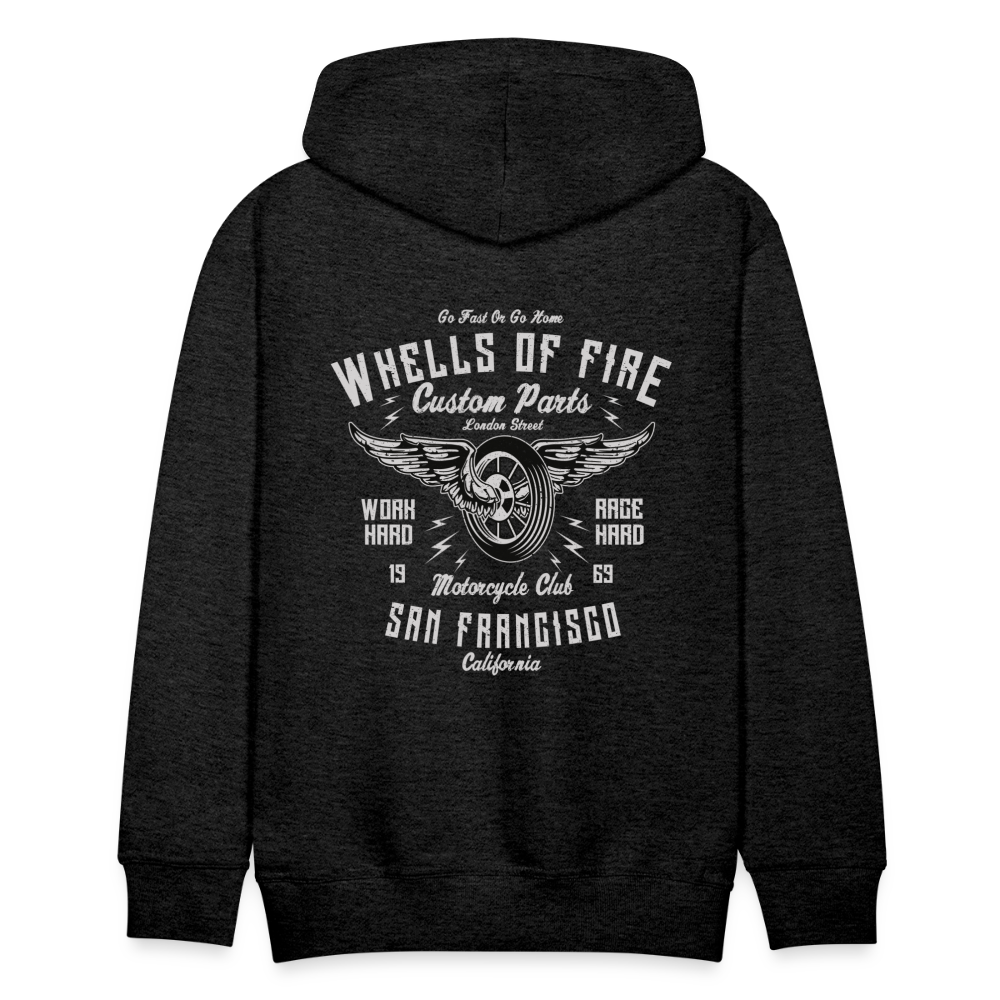 Wheels of fire 01 Men’s Premium Hoodie - charcoal grey