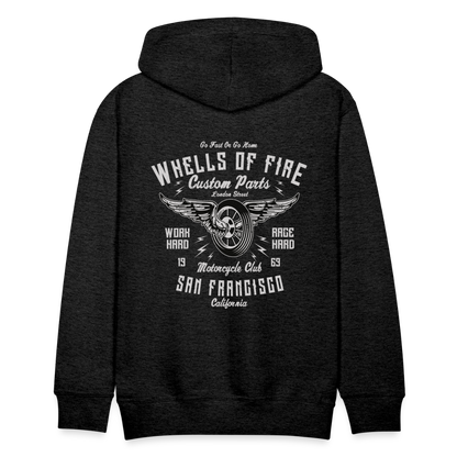 Wheels of fire 01 Men’s Premium Hoodie - charcoal grey