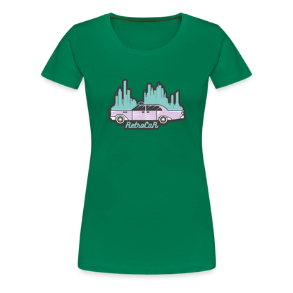 Retro Cars Women’s Premium T-Shirt - kelly green