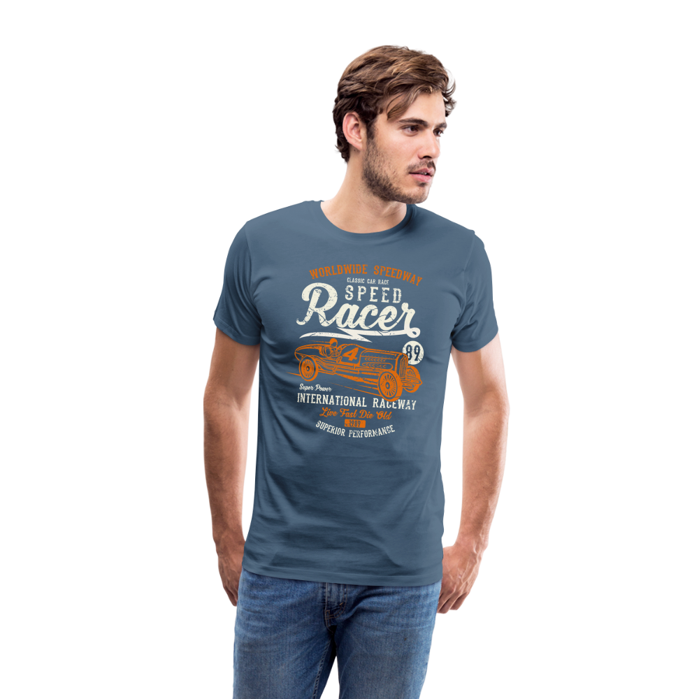 Speed Racer Men’s Premium T-Shirt - steel blue