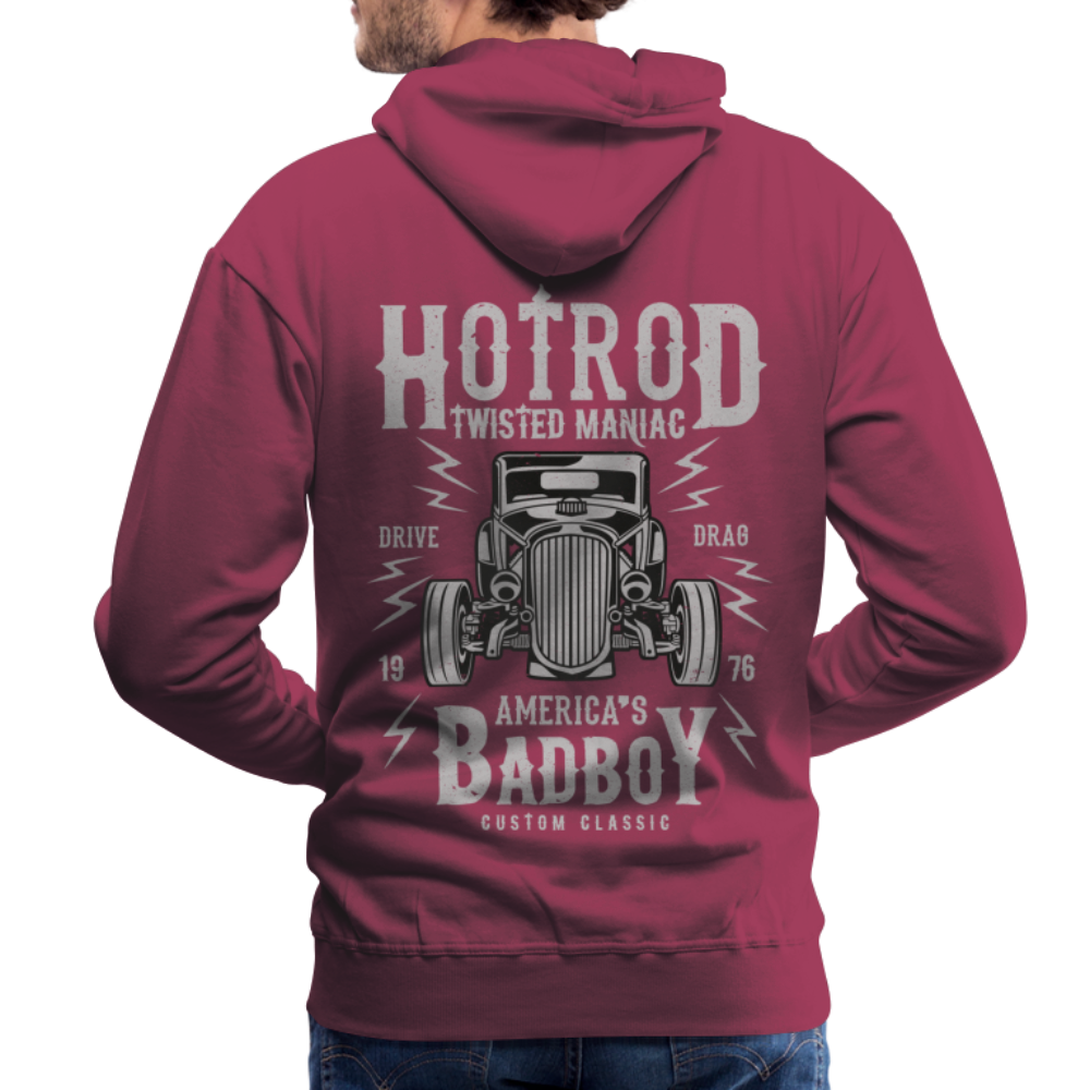 Twisted Hotrod Men’s Premium Hoodie - bordeaux