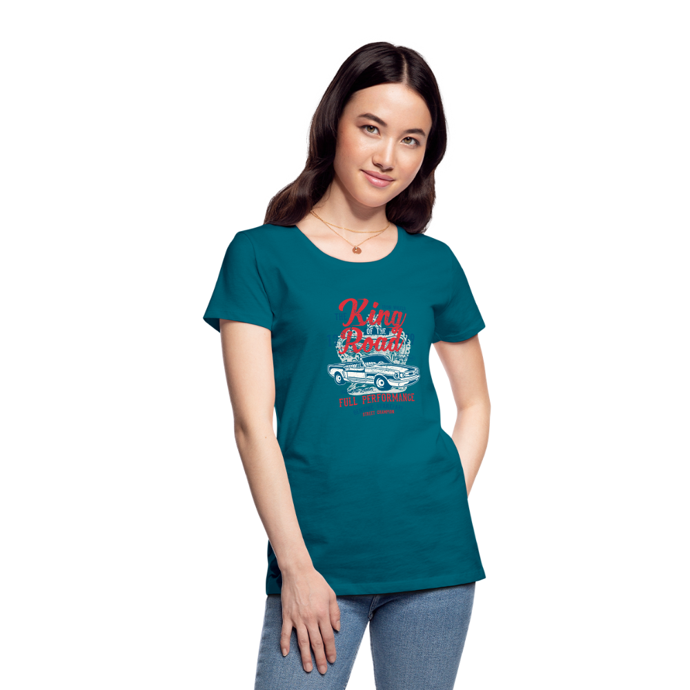 King of the road Women’s Premium T-Shirt - diva blue