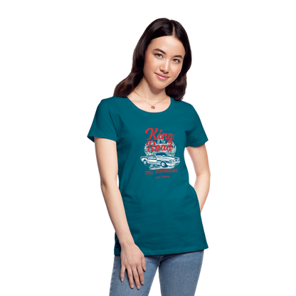 King of the road Women’s Premium T-Shirt - diva blue