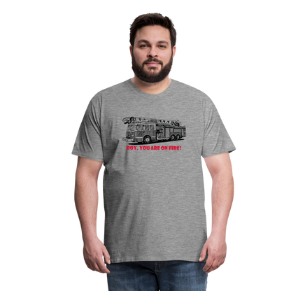 firetruck Men’s Premium T-Shirt - heather grey