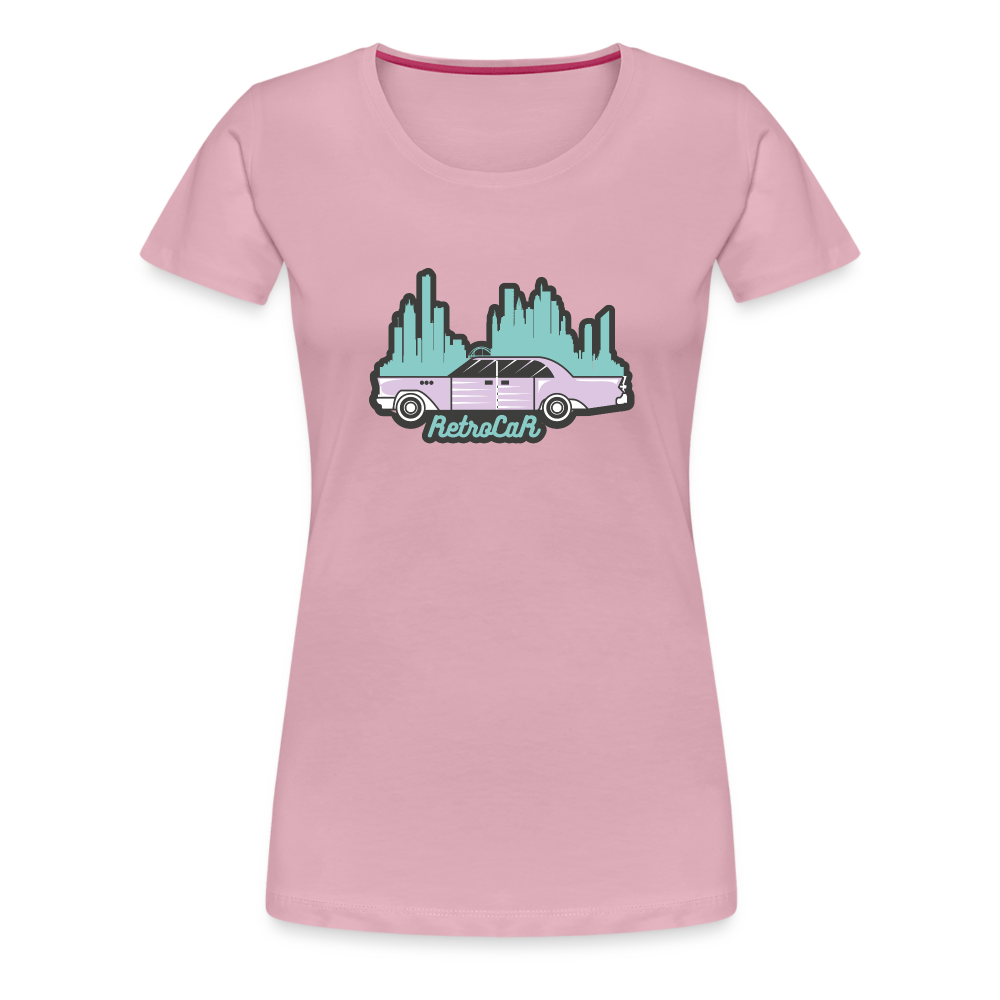 Retro Cars Women’s Premium T-Shirt - rose shadow