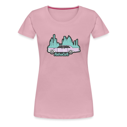 Retro Cars Women’s Premium T-Shirt - rose shadow