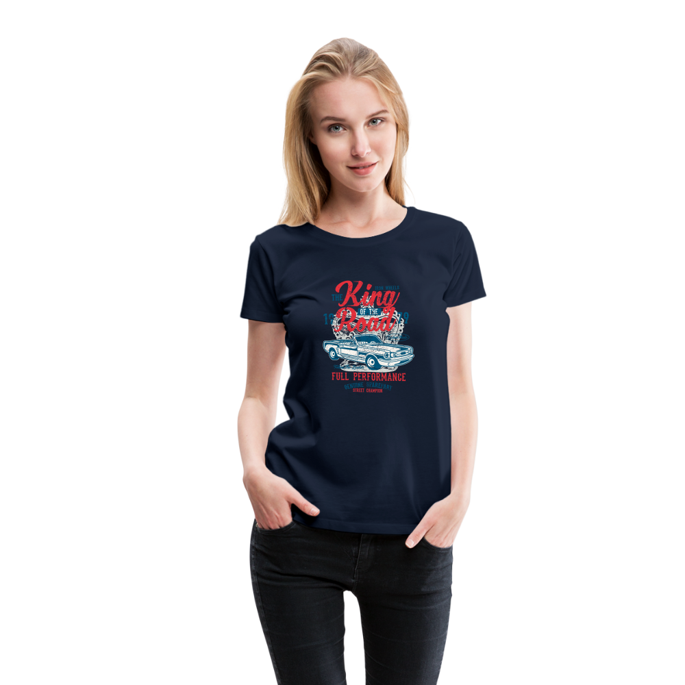 King of the road Women’s Premium T-Shirt - navy