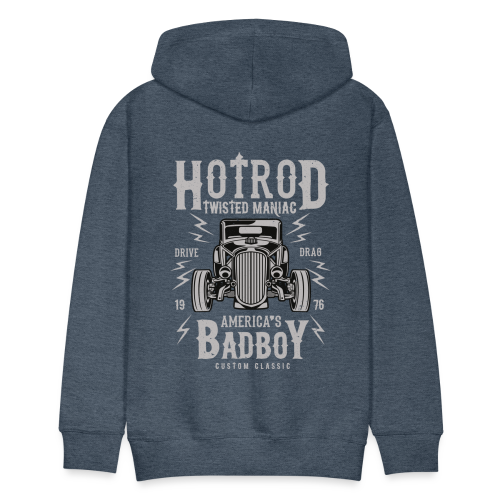 Twisted Hotrod Men’s Premium Hoodie - heather denim