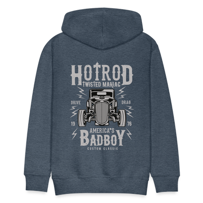 Twisted Hotrod Men’s Premium Hoodie - heather denim