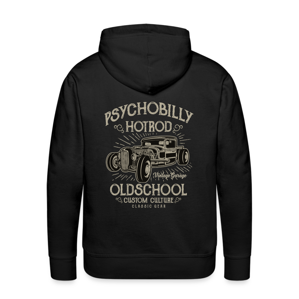 Psychobilly hotrod Men’s Premium Hoodie - black