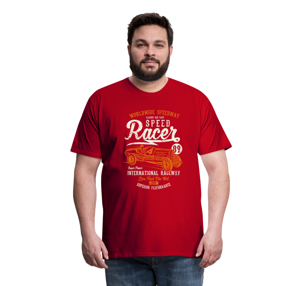 Speed Racer Men’s Premium T-Shirt - red