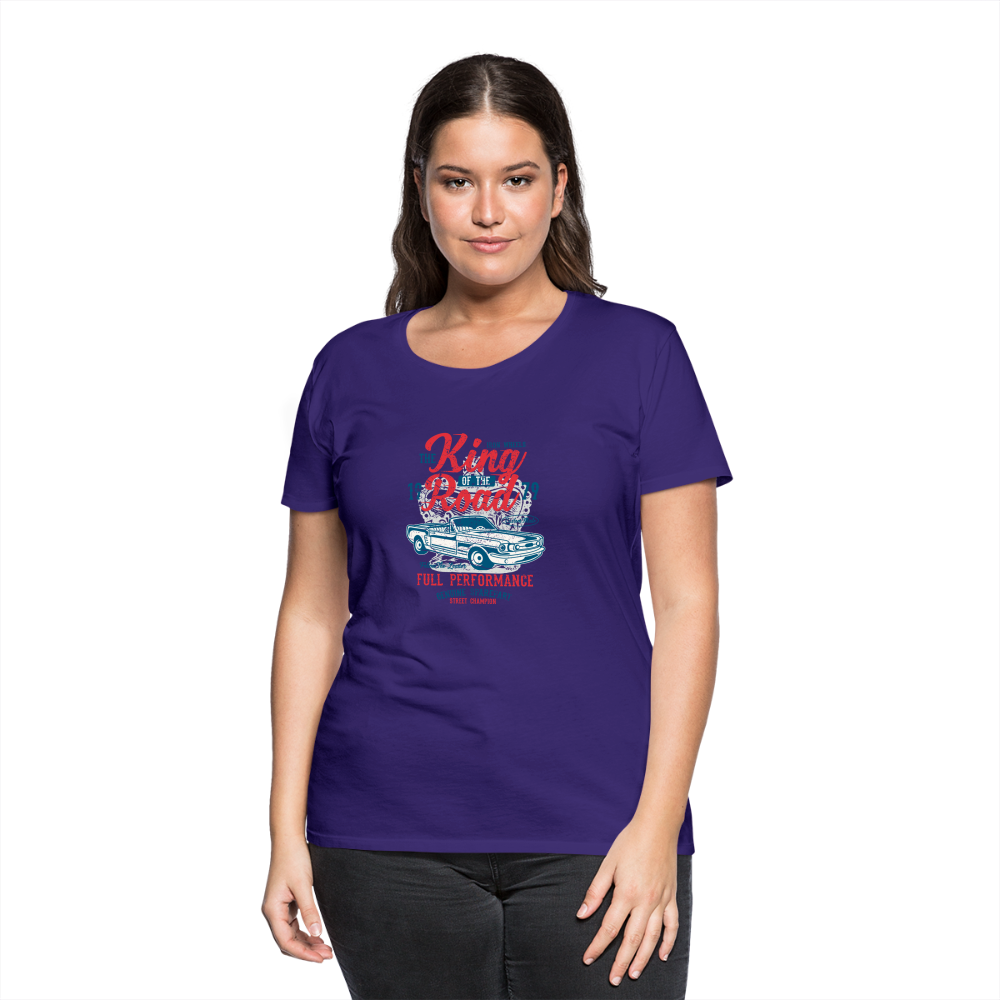 King of the road Women’s Premium T-Shirt - purple