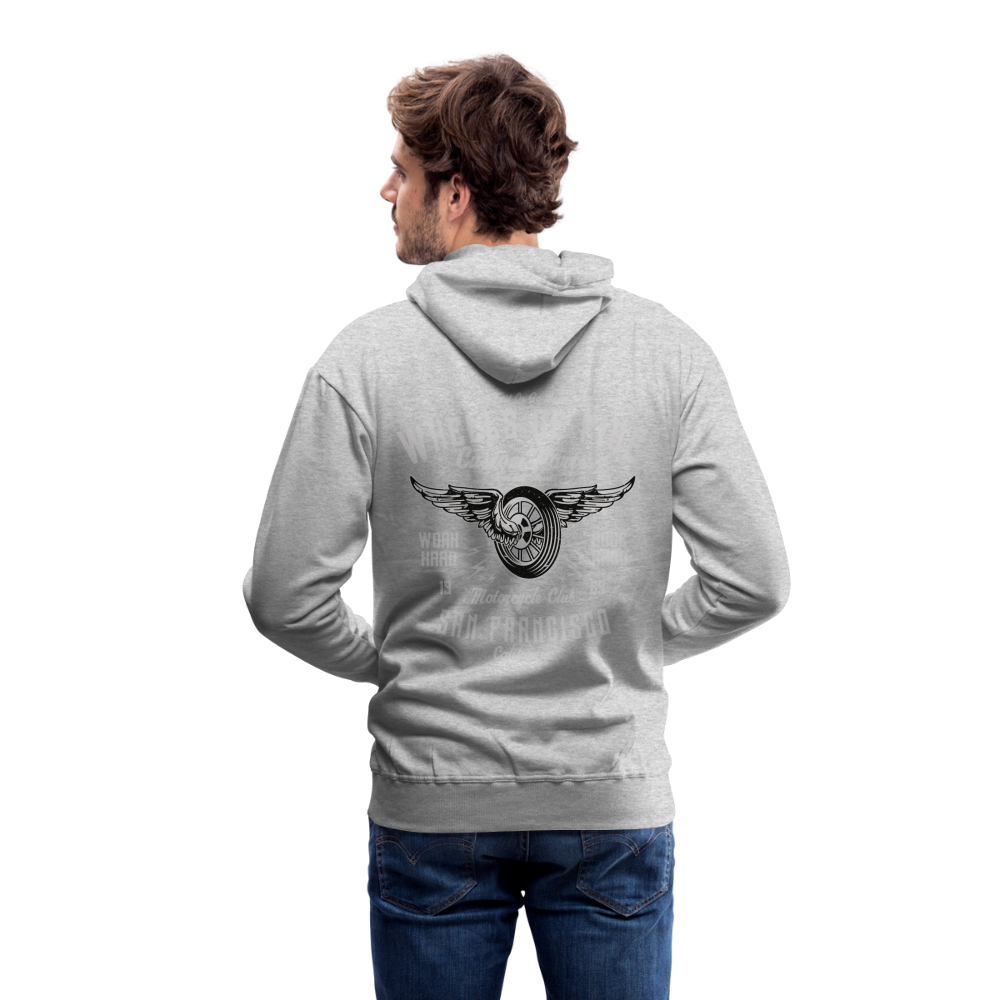 Wheels of fire 01 Men’s Premium Hoodie - heather grey