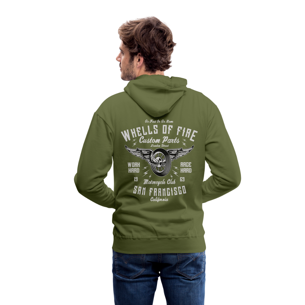 Wheels of fire 01 Men’s Premium Hoodie - olive green