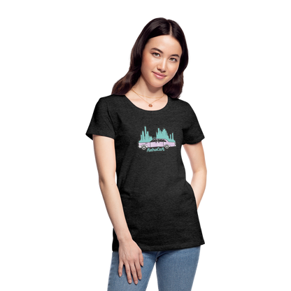 Retro Cars Women’s Premium T-Shirt - charcoal grey