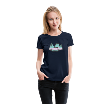 Retro Cars Women’s Premium T-Shirt - navy