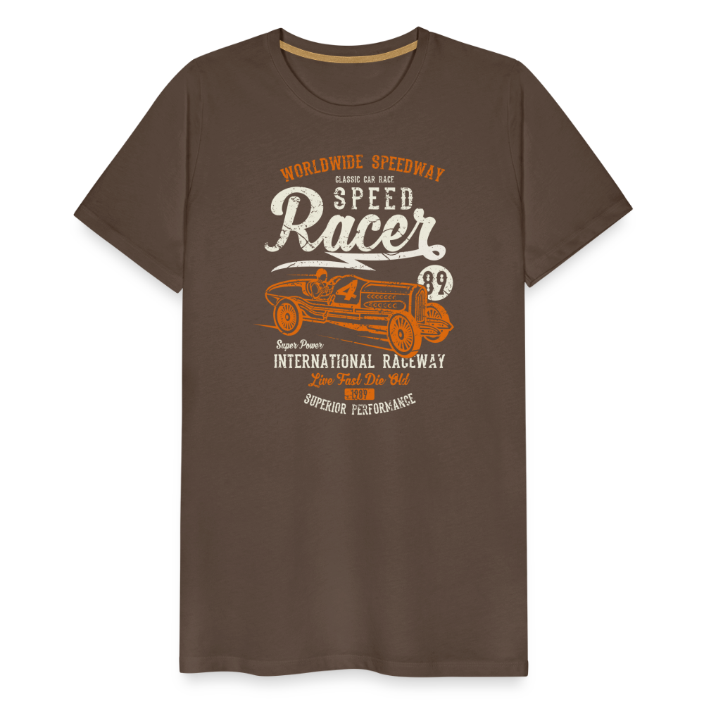 Speed Racer Men’s Premium T-Shirt - noble brown