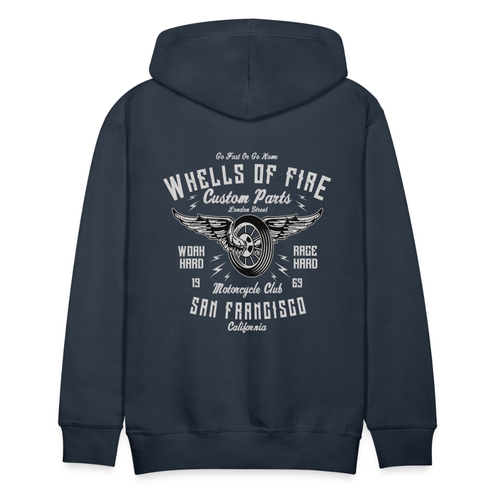 Wheels of fire 01 Men’s Premium Hoodie - navy