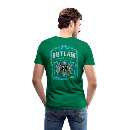 Outlaw Bike mechanic label Men’s Premium T-Shirt - kelly green