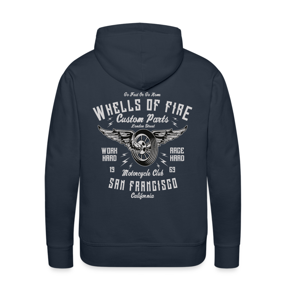 Wheels of fire 01 Men’s Premium Hoodie - navy