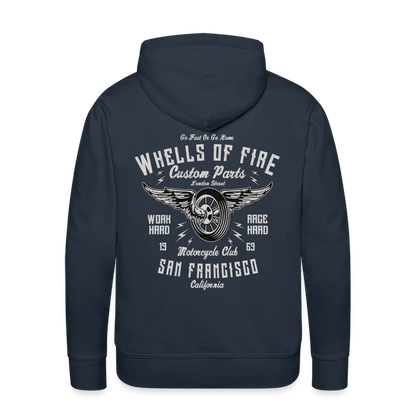 Wheels of fire 01 Men’s Premium Hoodie - navy