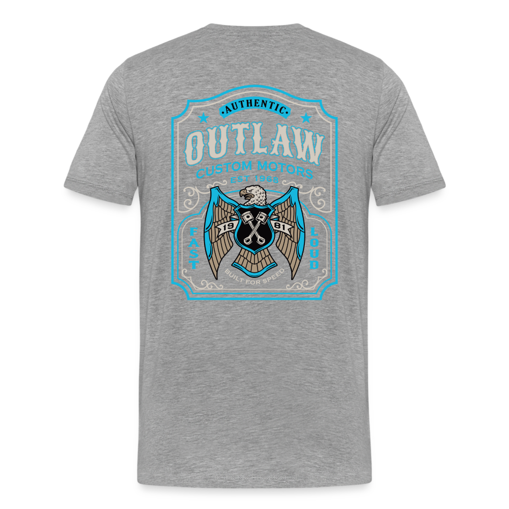 Outlaw Bike mechanic label Men’s Premium T-Shirt - heather grey