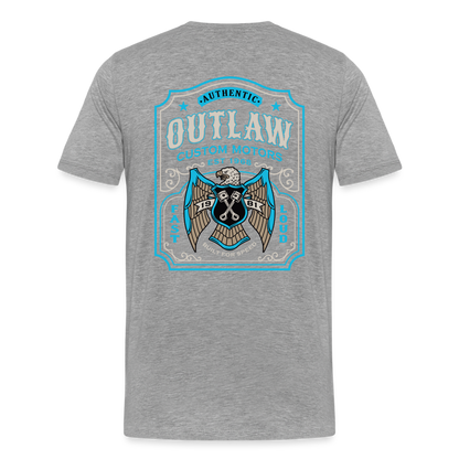 Outlaw Bike mechanic label Men’s Premium T-Shirt - heather grey