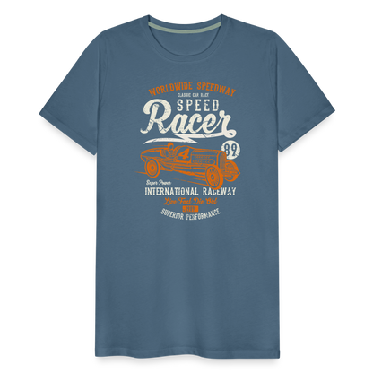 Speed Racer Men’s Premium T-Shirt - steel blue