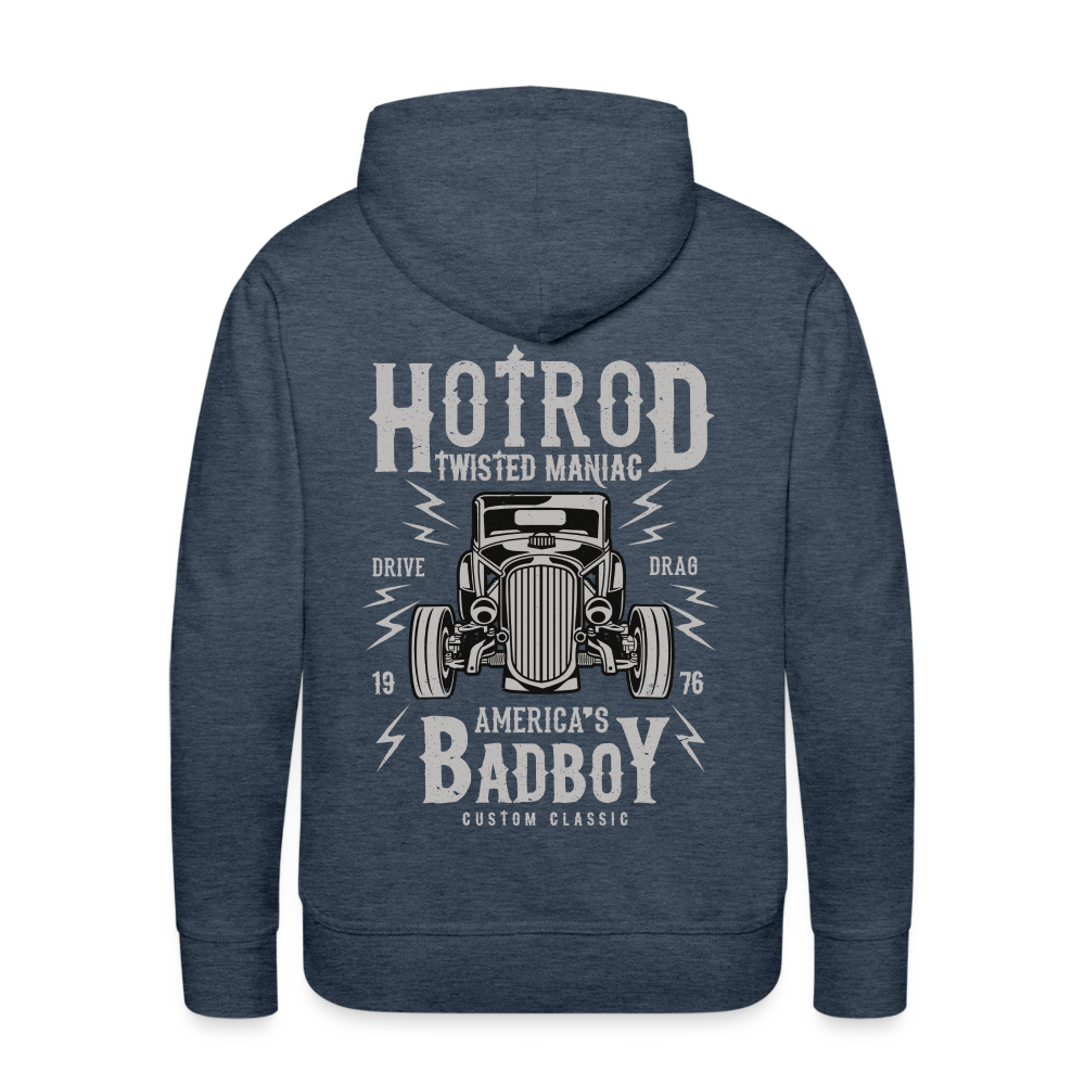 Twisted Hotrod Men’s Premium Hoodie - heather denim