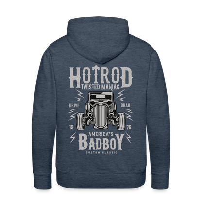 Twisted Hotrod Men’s Premium Hoodie - heather denim