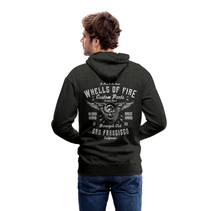 Wheels of fire 01 Men’s Premium Hoodie - charcoal grey