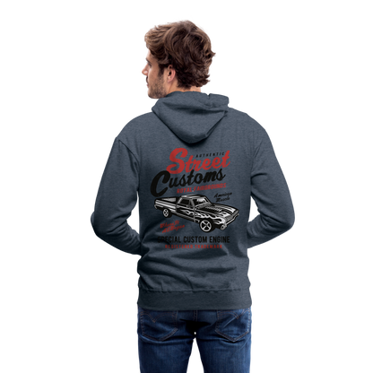 Street Custom Men’s Premium Hoodie - heather denim