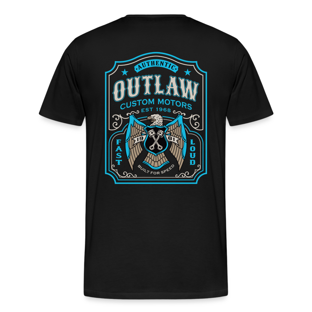 Outlaw Bike mechanic label Men’s Premium T-Shirt - black