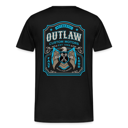 Outlaw Bike mechanic label Men’s Premium T-Shirt - black