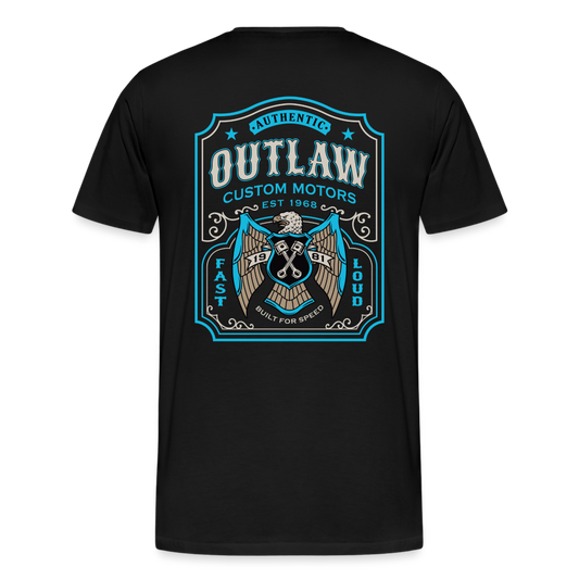 Outlaw Bike mechanic label Men’s Premium T-Shirt - black